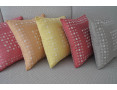 Colored cushions with little flowers decoration