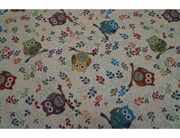 Gobelin fabric with owls