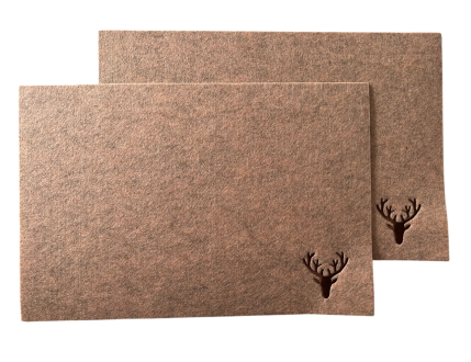 2 Place Mats Deer