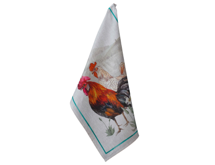 Dishtowel Cock And Hen