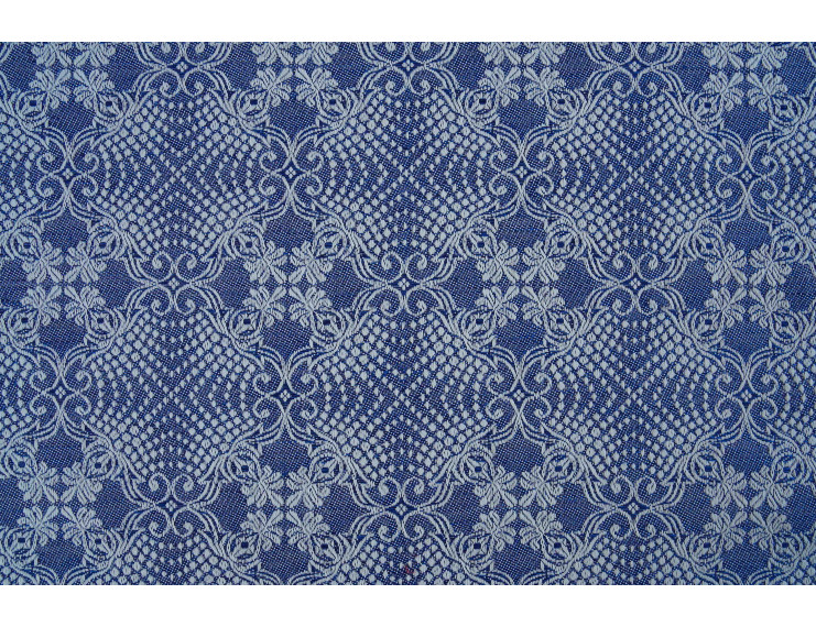 Free sample blue piece of fabric